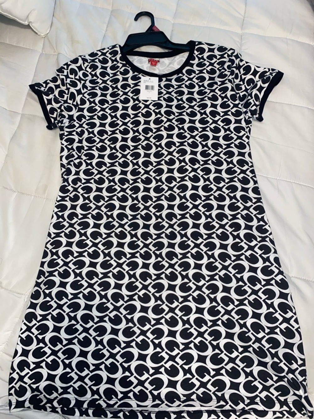 Black & White Guess Short Sleeve Dress